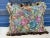 Vintage Metallic and Wool Needlepoint Floral Pillow For Sale In Philadelphia - Image 6 of 6
