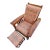 Vintage Stickley Cherry Wood Bow Slant Arm Morris Reclining Chair & Ottoman For Sale