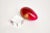 Red Vintage Resin Ovoid Sculpture on Custom Lucite Base Red, Tan, Purple, Gray, Yellow, 1960's For Sale - Image 8 of 10