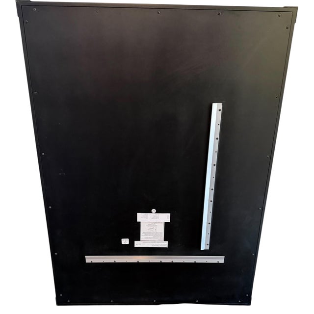 Metal Rh Mirror Luce Bronze Frame Wall Floor 40x42 Inch Restoration Hardware Mid Century Design For Sale - Image 7 of 8