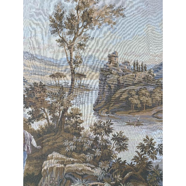 Large 20th Century Wall Tapestry in the style of Gobelins For Sale - Image 11 of 13