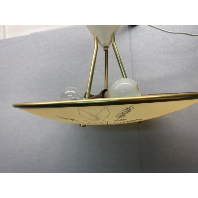 Mid-Century Cream Ceiling Lamp from Erco, 1950s For Sale - Image 4 of 18