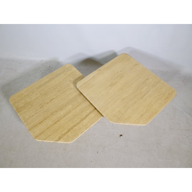 Mid-Century Travertine Nesting Tables, 1970s, Set of 2 For Sale - Image 9 of 12