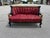 1930s Lovely Louis XVI Gold & Red Satin Walnut Victorian Sofa Settee For Sale - Image 12 of 12