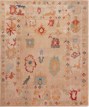 Nazmiyal Collection Colorful Bold Modern Turkish Oushak Design Area Rug