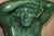 Metal Tall Vintage Greco Roman Style Verdigris Bronze Telamon Term Statue For Sale - Image 7 of 18