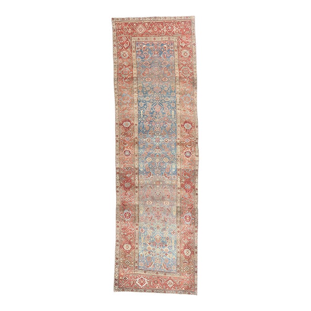 Late 19th Century Persian Bijar Rug, 04'02 X 13'10 For Sale