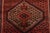 Red Zanjan Runner 3’6” X 9’3” Red Wool Vintage Tribal Hand-Knotted Oriental Rug For Sale - Image 8 of 14