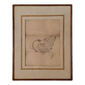 Chicken and Chick, Japan Circa 1850