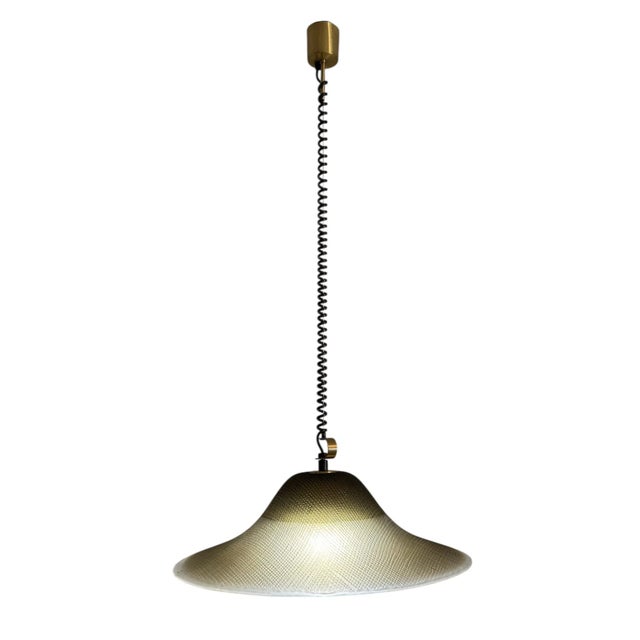 Brutalist Murano Glass UFO Pendant Light from Peill & Putzler, Germany, 1970s For Sale - Image 11 of 11