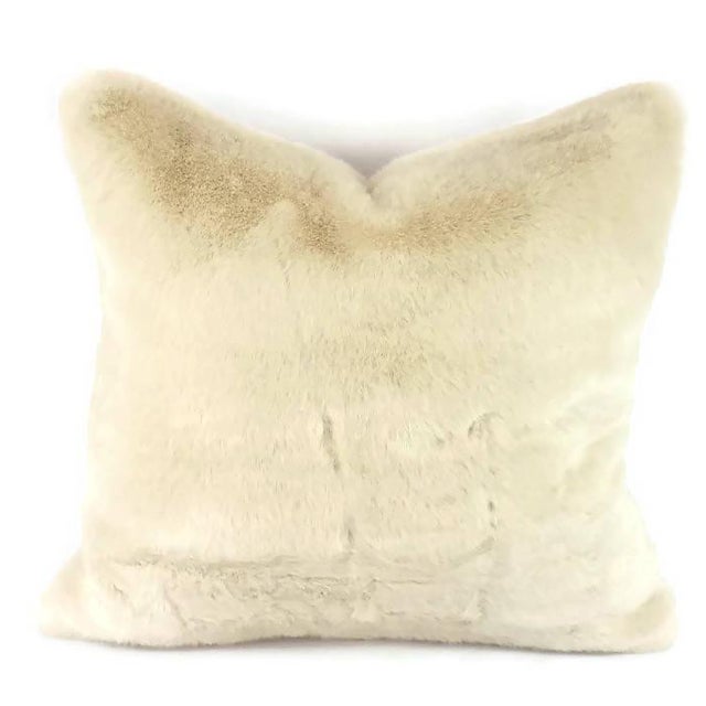 Kravet Bewitching Cream Faux Fur Pillow Cover Chairish