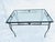 Mid-Century Modern 70's Midcentury Black Wrought Iron Outdoor Glass Top Table For Sale - Image 3 of 4