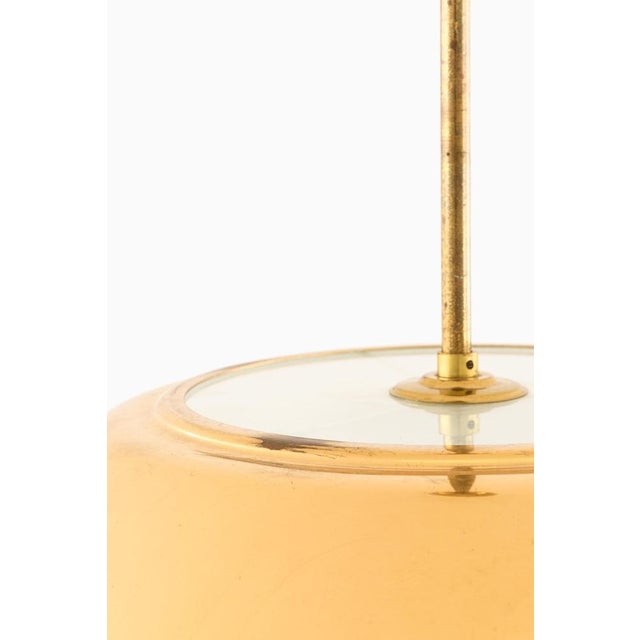 Ceiling Lamp in Brass and Glass from Lisa Johansson-Pape, 1950s For Sale - Image 3 of 10