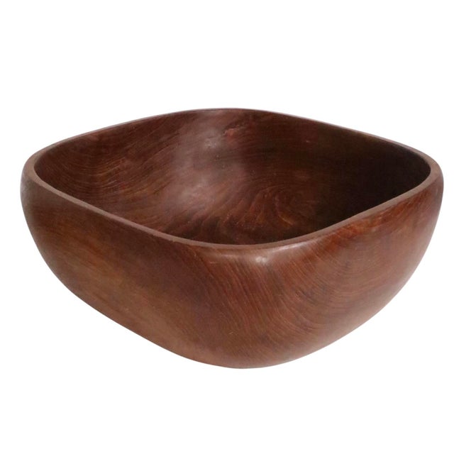 Seven Piece Mid Century Teak Salads Set Made in Thailand by Good Wood C. 1950/70s For Sale - Image 9 of 14