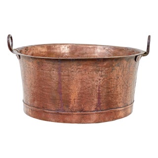 Large Victorian Copper Cooking Pot, 1890s For Sale
