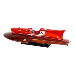 Vintage Ferrari Hydroplane Model, 1950s For Sale