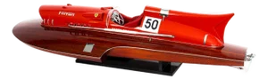 Vintage Ferrari Hydroplane Model, 1950s