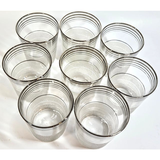 Mid-Century Dorothy Thorpe Double Old Fashioned Glasses- Set of Eight For Sale - Image 12 of 12