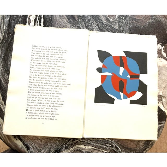 Blue Ronald King, Geofftey Chaucer / the Prologue to the Canterbury Tales Limited Ed For Sale - Image 8 of 18