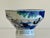 An Imari porcelain bowl on raised foot. One side decorated with calligraphy. Japanese early 20th century.