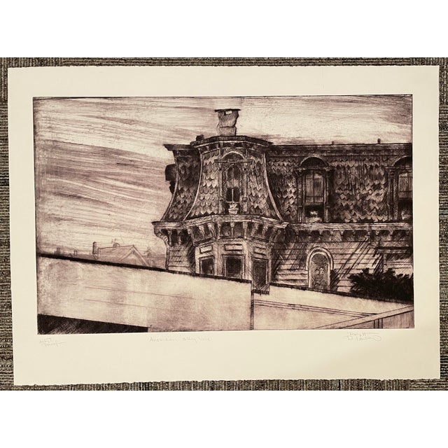 Raffael DiLauro American Skyline Etching Artist Proof For Sale - Image 6 of 6