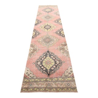 Oushak Turkish Vintage Runner For Sale