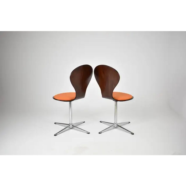 Wood Pair of Vintage Chairs by Elmar Flötotto, Germany, 1960s For Sale - Image 7 of 16