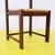 Vintage Brown Wooden Chair with Woven Straw Seat For Sale - Image 6 of 9