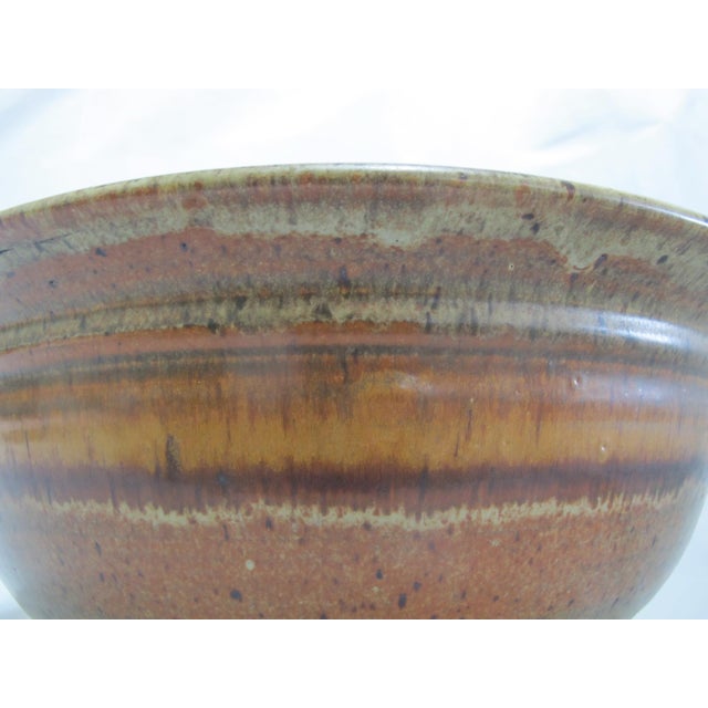 Ceramic Wally Schwab Pacific Nw Master Pottery XL Serving Mixing Bowl 17" For Sale - Image 7 of 17