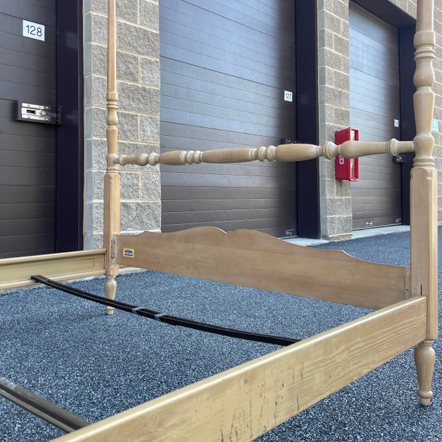 Wood 1990s Ethan Allen Country French Birch Full Poster Bed in Bisque (26-5620) For Sale - Image 7 of 12