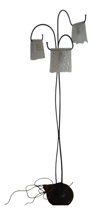 Vintage Floor Lamp in Iron and Murano Glass
