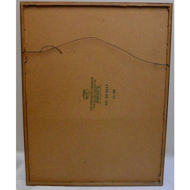 Anton Weiss Watercolor of Flowers in Frame, 1966 For Sale In Nashville - Image 6 of 7