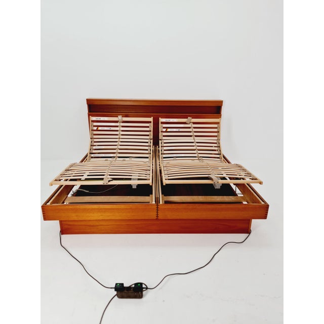 Mid-Century Modern Danish Teak King Size Double Bed, 1970s For Sale - Image 14 of 18