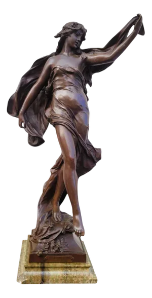 Eugène Marioton, Pompeian Dancer, Bronze, Late 19th-Early 20th Century