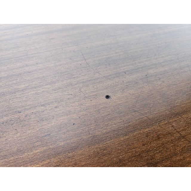 Wood Walnut-Lined Chest of Drawers with Brass Handles, 1950 For Sale - Image 7 of 18