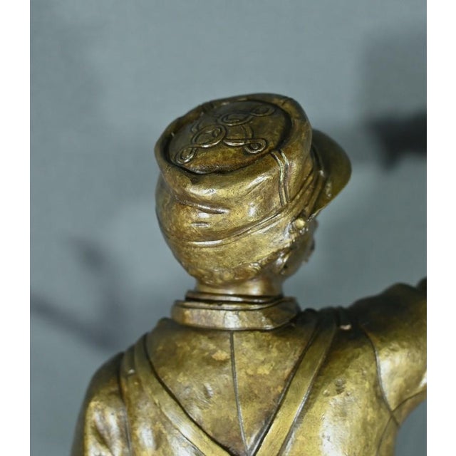 The Defense of the Flag in Bronze by C. Anfrie, Late 19th Century For Sale - Image 18 of 18