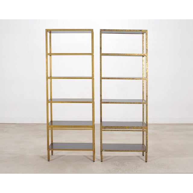 Pair of Oly Studio Gilt Iron 'Stella' Étagères Bookcase Shelves For Sale - Image 18 of 18
