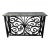 Vintage Mediterranean Wrought Iron Console Table With Stone Top For Sale