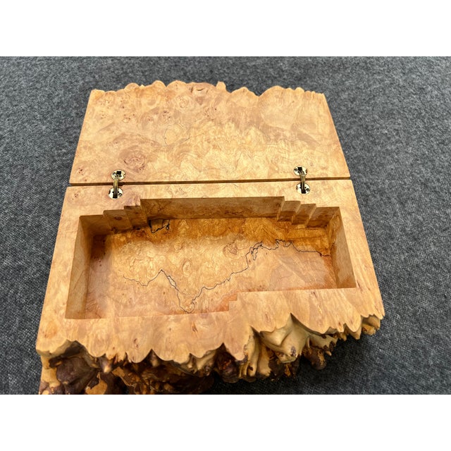 Michael Elkan Studio Birdsye Maple Jewelry Box For Sale - Image 11 of 15