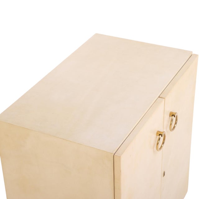 Mid-Century Two Door Parchment Cabinet, C. 1950 For Sale In Philadelphia - Image 6 of 7