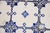 Antique 1920s Portuguese Art Deco Tiles Cobalt Blue Floral Crosses Set of 16 For Sale - Image 4 of 14