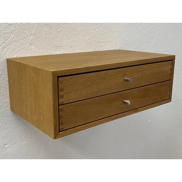Model 128 Wall Console in Oak by Kai Kristianen for Aksel Kjersgaard, Denmark, 1960s For Sale - Image 12 of 12