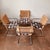 Chromecraft Rattan Chrome and Glass Dinette Set For Sale - Image 4 of 12