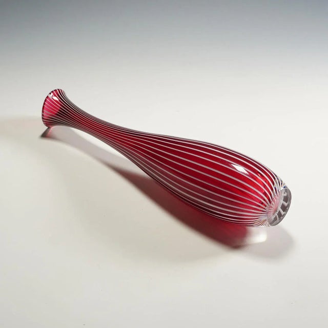 Mid 20th Century Vase Zebra by Vicke Lindstrand for Kosta 1960s For Sale - Image 5 of 7