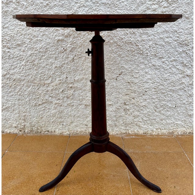 Spanish Marquetry Side Table, Mid-20th Century For Sale - Image 10 of 13