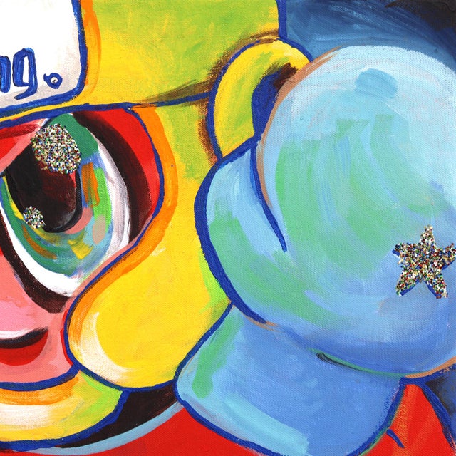 Figurative Pow Right in the Kisser - Contemporary Figurative Boxing Art Drenched With Color Original Artwork by Danny Brown For Sale - Image 3 of 9