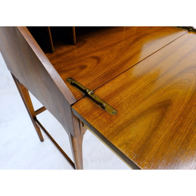 Mid-Century Modern Mid-Century Modern Walnut tall Secretary Desk Bookcase For Sale - Image 3 of 13