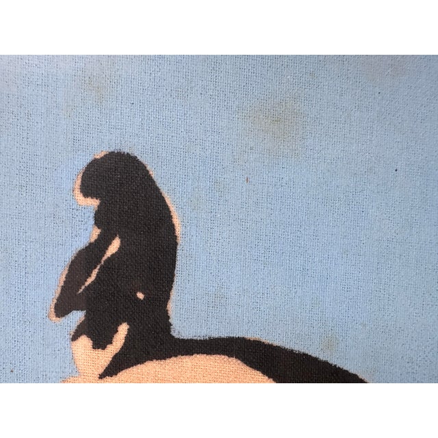 Vintage Batik Style Horse Wall Art Framed Mid-Century Decorative Panel For Sale - Image 12 of 12