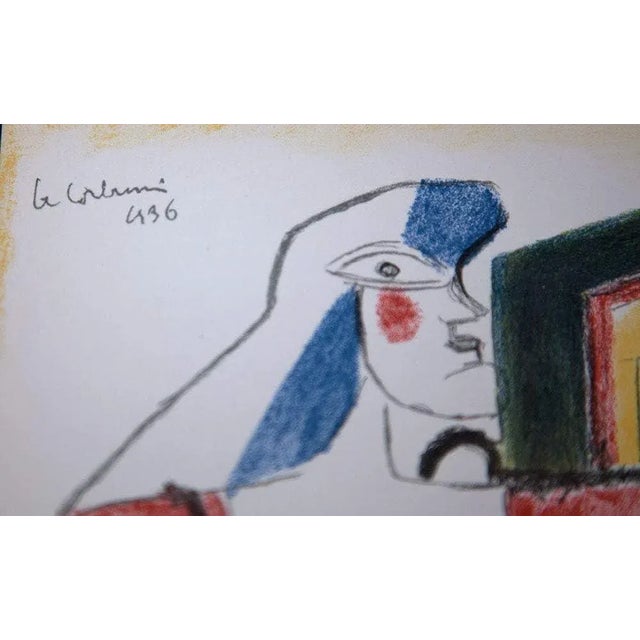Le Corbusier Lithograph Original in Color Ltd. Edition SIGNED+w/Frame For Sale - Image 4 of 6
