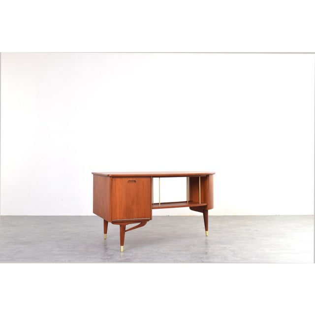 Brown Mid-Century Modern Organic Teak Desk from Sola Møbler, 1960s For Sale - Image 8 of 17
